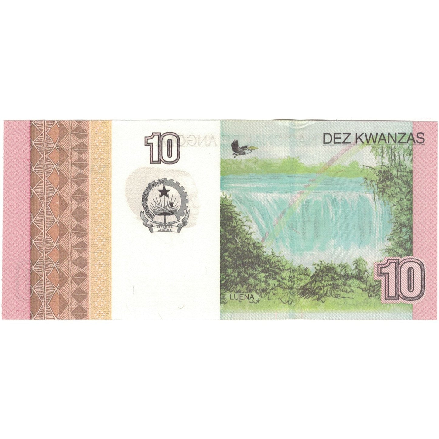 Banknot, 
  
  Angola, 
  
  10 Kwanza