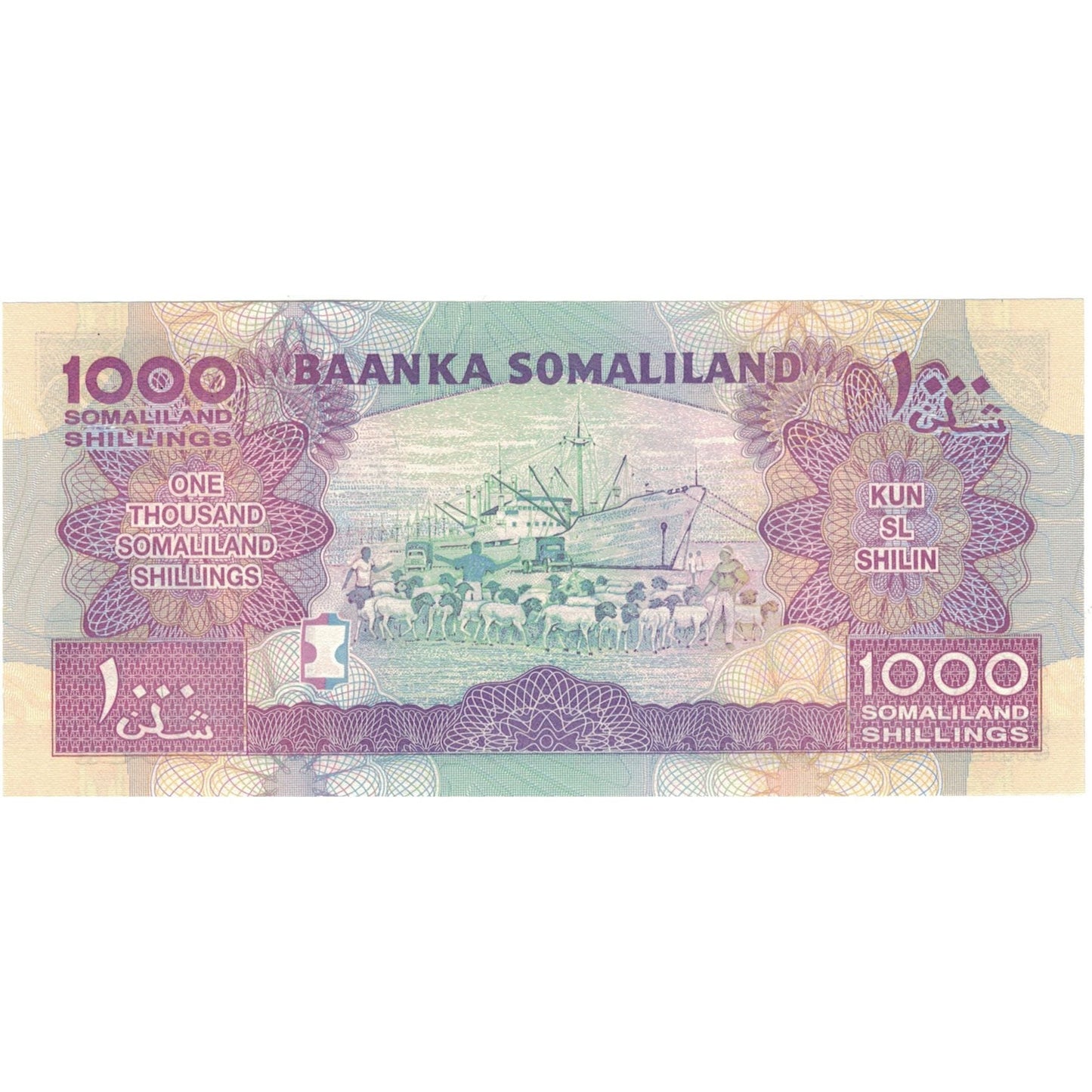 Banknot, 
  
  Somaliland, 
  
  1000 Şilin