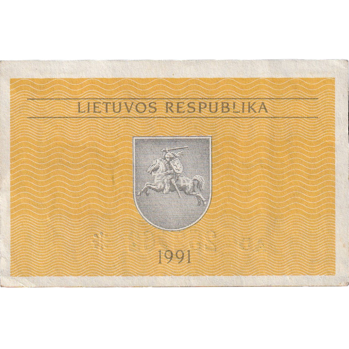 Litvanya, 
  
  0.10 Talona, 
  
  1991