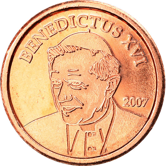 Vatikan, 
  
  2 Euro Cent, 
  
  2007